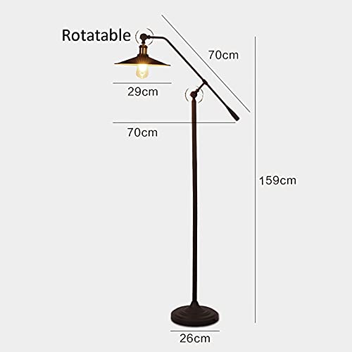 Lámparas de pie retro simples con casquillo E27 para sala de estar 3