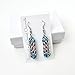 Transgender pride earrings, handmade chainmail LGBTQIA jewelry; pink, white, blue