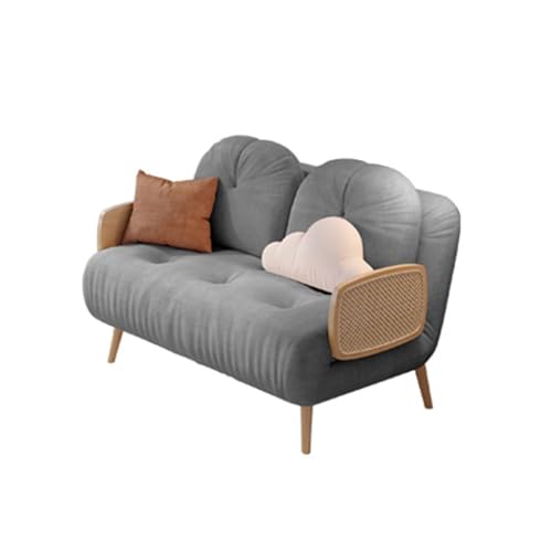 FZL02068LM Sillón cama plegable, respaldo ajustable, silla transformable, diseño que ahorra espacio, apto para dormitorios y salones, sofá cama plegable (Grijs, 120 cm)