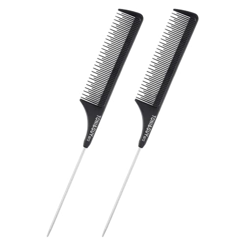 Set de 2 peines Rat Tail negros para peinar miniatura 1