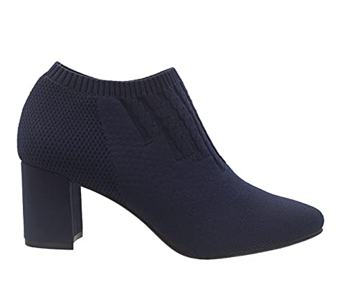 Impo Nakayla Stretch Platform Wedge Bootie With Memory Foam, Midnight Blue, 10 #TOP1