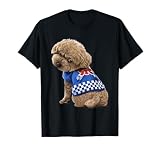 Capa japonesa tradicional de Happi del desgaste del perro del caniche para el festival Camiseta