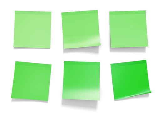 Image of Sticky Notes 3x3 inch Self-Stick Notes Green Color 4 Pads, 100 Sheets /Pad Daily Use for Home, Shop, Bank, School, University, Corporate, Office Supply.