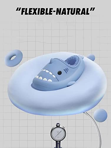 Winter Cloud Slides Shark Slippers Adults Cartoon Fuzzy Slippers Nonslip Soft Comfy Home Slippers3