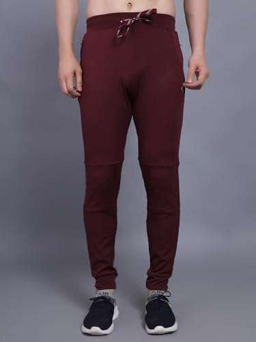 Image of John Ally Jogger Trackpant for Men with Two Zipper Pockets and Premium Fabric. Sweat Wicking, Stretchable for Gym, Yoga, Training, Sports, Running and Casual wear.