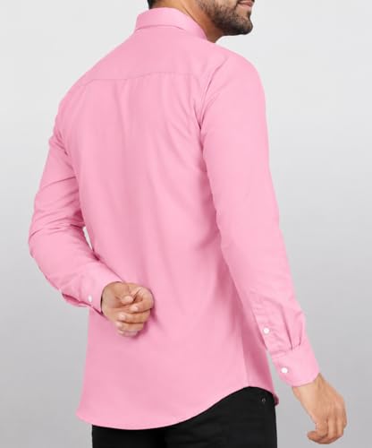 Image of CB-COLEBROOK Men's Casual, Regular Fit, Solid Colour, Lightweight, Button Down, Casual Wear, Shirt with Pocket. Suitable for Office & Casual Use