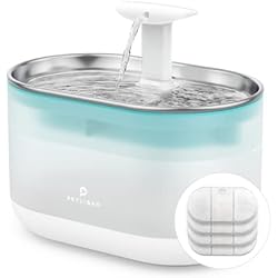 Dispensador Petlibro PETLIBRO - Fuente de agua para gatos, 2,1 l, ultra-Silenciosa con 4 filtros y 4 esponjas, dispensador de agua gato con dos modos de flujo, fuente para animales sin BPA, nivel de agua visible