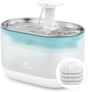 PETLIBRO Cat Water Fountain,Ultra Quiet Pet Water Fountain,Cat Fountain with Two Flow Modes, BPA-Free Capsule Dog Water Fountain