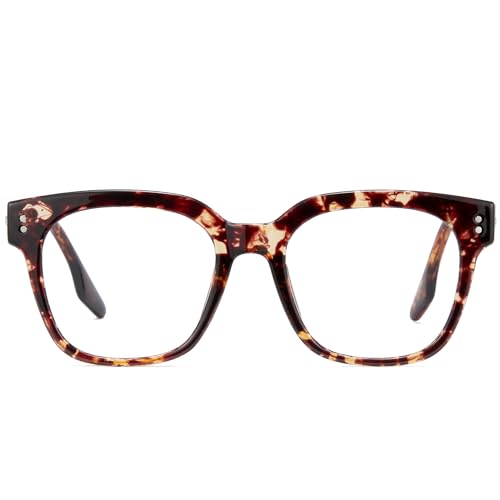 Image of Cyxus Chunky Square Blue light Glasses Womens Men Stylish TR90 Frame Computer Gaming Academic Look 8556