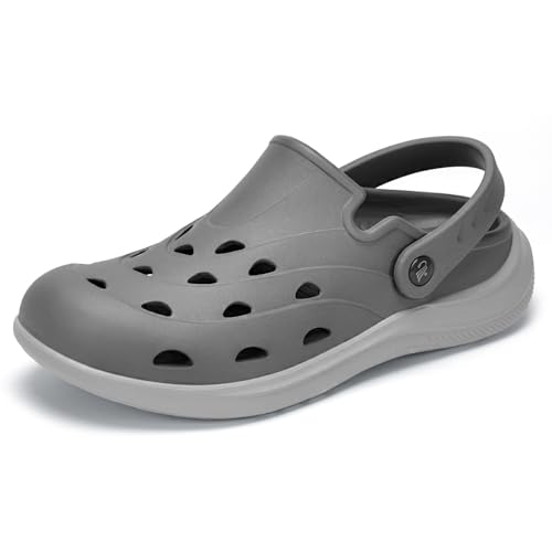 Image of Kricely Clogs for Men with Arch Support Shower Hiking Sandals for Beach Water, Recovery Plantar Fasciitis Orthotic Slides