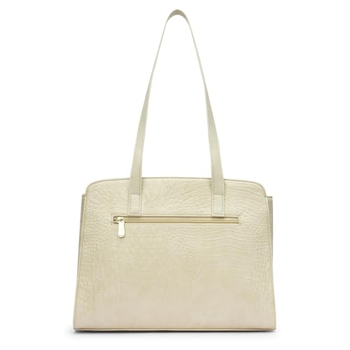 Image of Caprese Sansa Large Satchel Shoulder Bag for Women with Multiple Compartments & Zipper Closure | Versatile Shoulder, Crossbody & Handheld Bag for Work, Travel, and Everyday Use