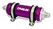Fuelab - 828 In-Line Fuel Filter Long -8AN In/Out 100 Micron Stainless - Purple (82822-4)