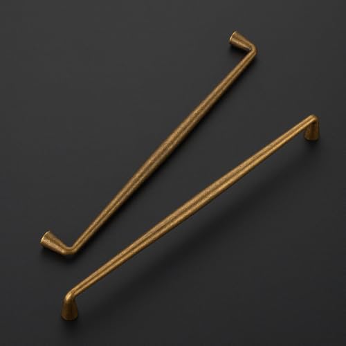Image of Ravinte 5 Pack 10 Inch Antique Brass Kitchen Cabinet Handles Solid Zinc Alloy Cabinet Pulls Cupboard Hardware Drawer Handles