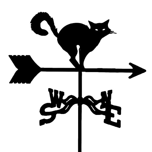 Girouette de jardin avec motif de chat pour votre patio