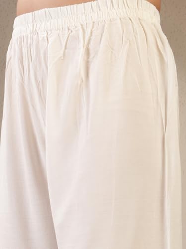 Image of Gulmohar Jaipur Women's Malmal Solid Angrakha Neck Anarkali Kurta Suit Set