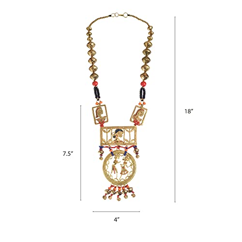 Image of AAKRITI ART CREATIONS Handcrafted Tribal & Ethnic Necklace Collection | Royal, Empress & Nomadic-Inspired Artisan Jewelry | Moonstone, Henna, Floral & Carnival Designs for Women