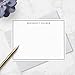 Personalized Note Cards Stationery for Men with Name and Line Border - Custom Stationary Set with Envelopes - Flat A2 Custom Notecards, Choose Your Colors and Set Size (Double Border Classic Font)