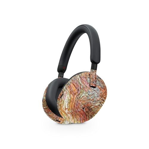 Image of MightySkins Carbon Fiber Skin Compatible with Sony WH-1000XM5 Headphones - Woodlands | Protective, Durable Textured Carbon Fiber Finish | Easy to Apply, Remove, and Change Style