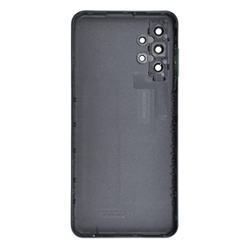 Black Plastic Back Panel Cover Replacement for Samsung Galaxy A13 with Rear Camera's Frame Rear Camera's Glass Cover Volume Button and Installation Instruction Tool Kit