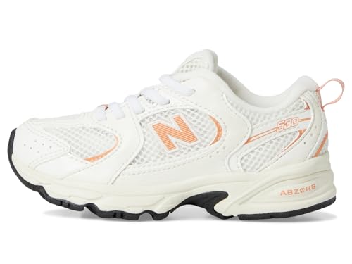 New Balance Kid's 530 Bungee Sneaker, Sea Salt/Peach Nectar, 13 W Little Kid by New Balance - Used condition - Image 4
