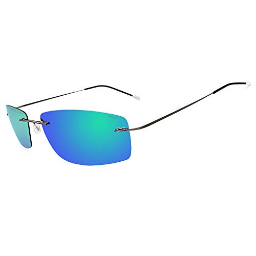 LENTE POLARIZZATA TAC: Lenti polarizzate che sono potenti anti-riflesso, 100% rivestimento protettivo UV400, blocchi 100% raggi nocivi UVA e UVB. Alta definizione visiva, duraturo e facile da pulire.
