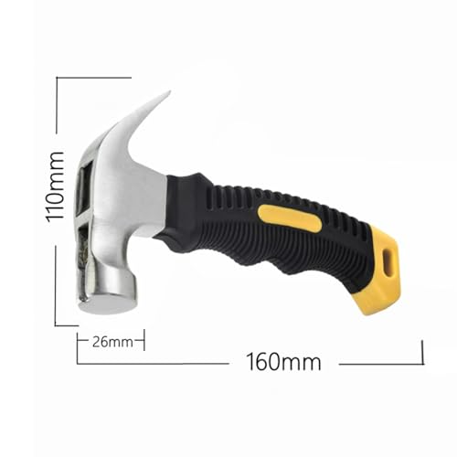 Image of 8oz Claw Hammer - Smooth Face Camping Mini Hammer with Magnetic, Black