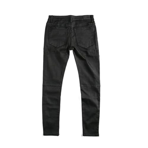 Men's Vintage Pants Straight Fit Jeans Full Length Fashion Denim Trousers3