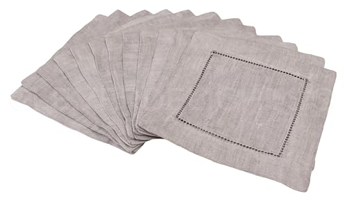 Servilletas de cóctel de lino 6 pulgadas 12 unidades miniatura 3