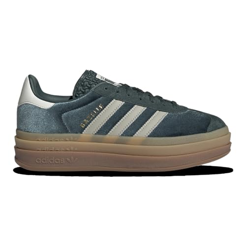 adidas Gazelle Bold Womens Shoes, Mineral Green/Putty Grey/Mineral Green, Size 10