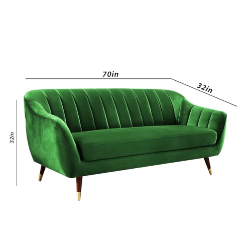 Image of Atticus 3+2 Seater Sofa Set for Living Room (Green Colour) Premium Fabric Sofa