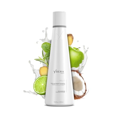 YBERA VELLO HAIR LOSS SHAMPOO FOR THINNING HAIR, Hair Thinning Shampoo for Men & Women, Anti Hair Loss with ALFA-LACTOBABY, para la Caida del Cabello, 250ML