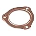 BYOBYO 2 Pcs 2.5 Inch Header Collector Gaskets, Copper Exhaust Gaskets Gasket Replacement Car Assessories Parts for SBC, for BBC 302 350 454