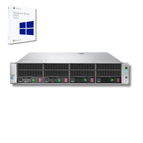 HP ProLiant DL380 Gen9 Server Rack | 2x Intel Xeon 2690 V3 | 128 GB RAM | 2x SAS 3.5' 4TB | iLO Raid Controller H840 Windows server 2025 Standard (Ricondizionato)