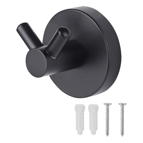LfrXtra Gancho Doble para Montaje En Pared Acero Inoxidable Resistente A La Corrosión Suministros De Cocina Y Baño Juego Ganchos Almacenamiento Minimalistas