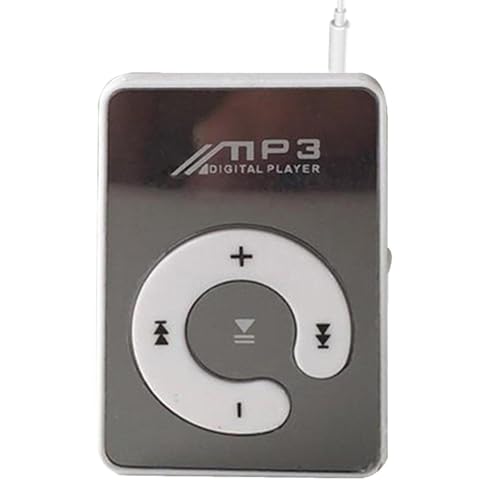 Reproductor de MP3   Mini multimedia digital | Reproductor de clip trasero PP MiniMP3 con auriculares | MiniMP3 portátil con cable   Auriculares, accesorios musicales portátiles para deportes, correr