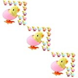 Toyvian 36 STK Aufziehspielzeug Huhn Küken Aufziehen Plüschküken in Großen Mengen Hüpfendes Aufziehspielzeug Realistische Kleine Kükenfigur Vorgefülltes Osterei Plastik Nostalgie Tier Baby