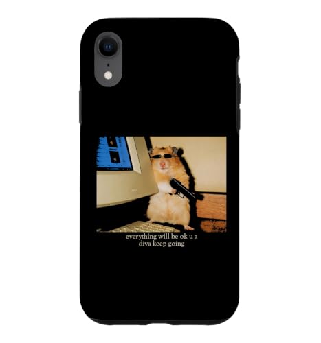 Funny Hamster Meme Agent ���`�x�[�V�������p Everything OK �X�}�z�P�[�X iPhone XR �p