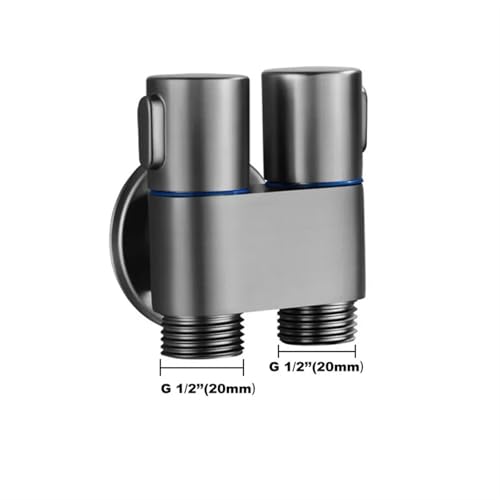 Válvula angular doble para solucionar la falta de tomas de agua en el inodoro del baño 7