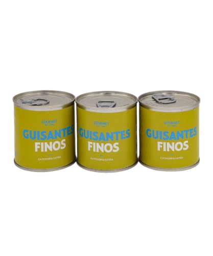 Marca Blanca - Gourmet Guisantes Finos al Natural, Pack de 3