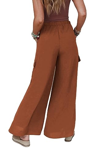 SySea Women's Wide Leg Palazzo Pants Casual Elastic High Waist Flowy Loose Pants with Pockets3