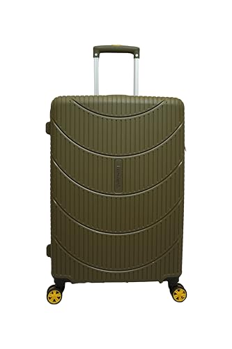 Image of American Tourister Kamiliant Set of 3 Small - 55 Cm, Medium - 68 Cm & Large - 79 Cm Polypropylene Hard 4 Wheeler Spinner Trolley Bag Luggage Trolley (Olive)