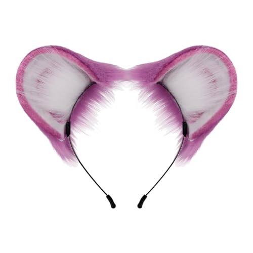 Serre-tête oreilles de hamster violet pour déguisement et shooting photo