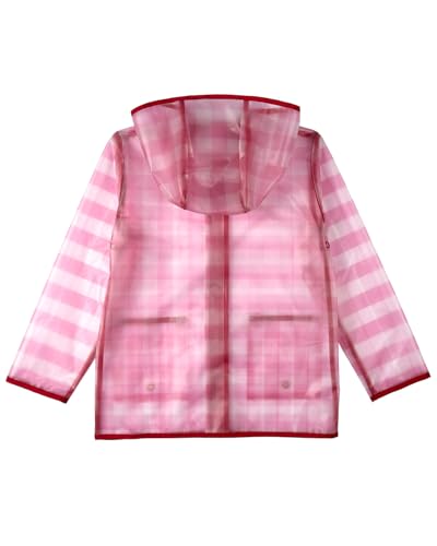 MeMoi Kids Checkmate Checkered Raincoat with Self-Storage Pouch4