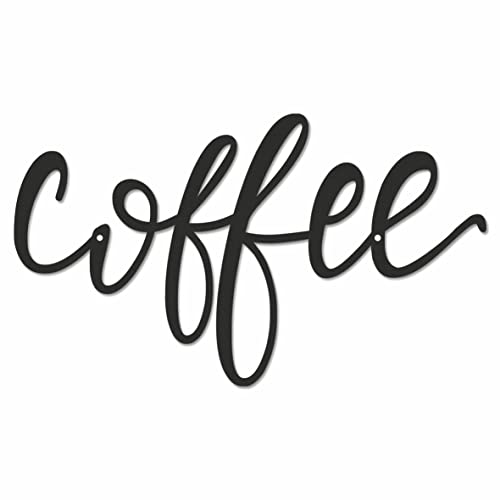 EKÃœN Coffee Signs for Kitchen Coffee Corner Decor Coffee Metal Art Metal Coffee Signs for Coffee Bar Coffee Shop Decor Coffee Wall Decor Metal Coffee Plaques