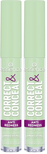 Essence Corrector Antirrojeces Correct & Conceal, Corrector De Color, Natural (3.5Ml) (Paquete de 2)
