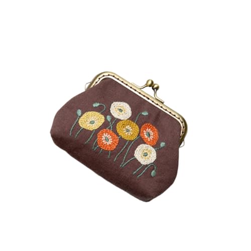 HAPINARY Kit de Inicio de Bordado para Principiantes con Herramientas Completas, Tela de Algodón y Lana, Patrón de Flores, Adecuado para DIY de Bordado en Niñas y Mujeres
