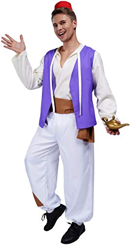 Maxim Party Supplies Men'S Arabian Prince Street Rat Costume For Adults Includes Hat thumb #2
