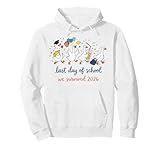 Last Day Of School We Survived 2026 Funny Teacher Goose Kids Pullover Hoodie
