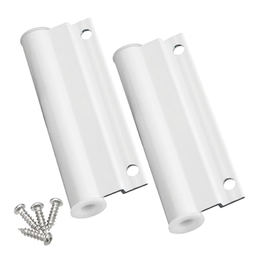 Upper Screen Door Hinge Leaf for Upper Hinge Leaf of The White Screen Door, Compatible with Anderson Screen Doors 2 Pcs