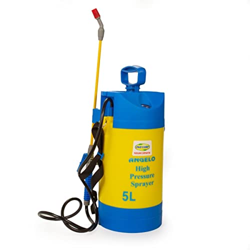 Image of Pad Corp By Padgilwar Corporation Angelo High Pressure Spray Pump 5 Liter Tank Capacity with Pressure Gauge